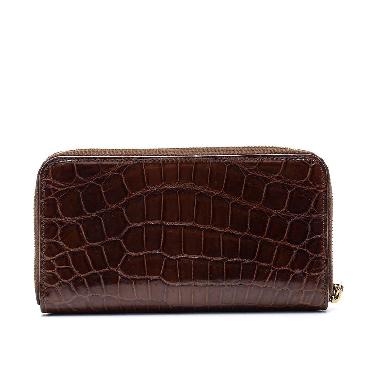 Fendi - Brown Crocodile Leather Wallet